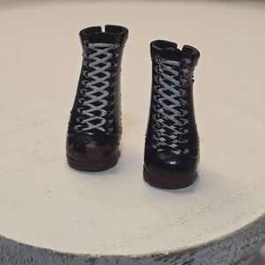 Barbie Doll Modern Lace Up Textured Boots [ Read Details ]